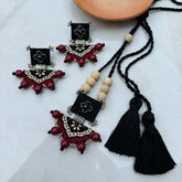 AJ-AJRAK MAALA SET handmade fabric set